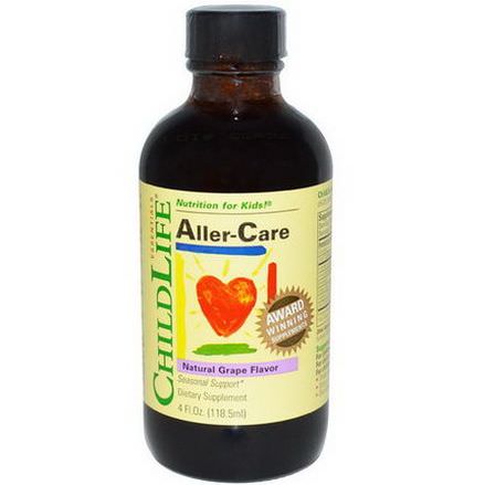 ChildLife, Essentials, Aller-Care, Natural Grape Flavor 118.5ml