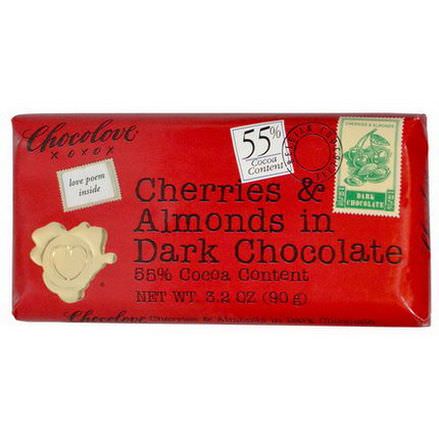 Chocolove, Cherries&Almonds in Dark Chocolate 90g