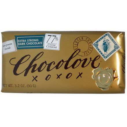 Chocolove, Extra Strong Dark Chocolate 90g