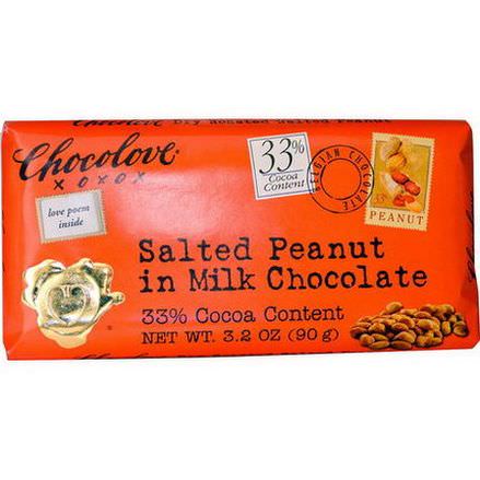 Chocolove, Salted Peanut in Milk Chocolate 90g
