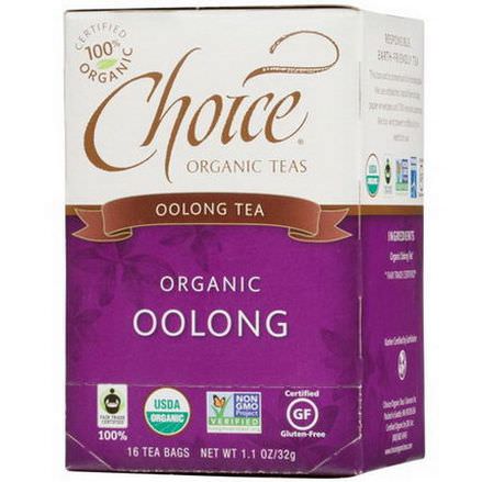 Choice Organic Teas, Oolong Tea, 16 Tea Bags 32g