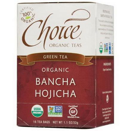 Choice Organic Teas, Organic, Bancha Hojicha, Green Tea, 16 Tea Bags 32g