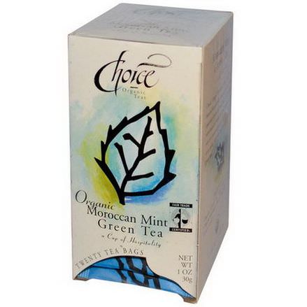 Choice Organic Teas, Organic, Moroccan Mint Green Tea, 20 Tea Bags 30g