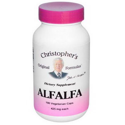 Christopher's Original Formulas, Alfalfa, 425mg, 100 Veggie Caps