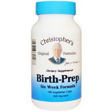 Christopher's Original Formulas, Birth-Prep Six Week Formula, 420mg, 100 Veggie Caps
