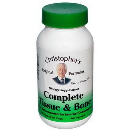 Christopher's Original Formulas, Complete Tissue&Bone, 440mg Each, 100 Veggie Caps