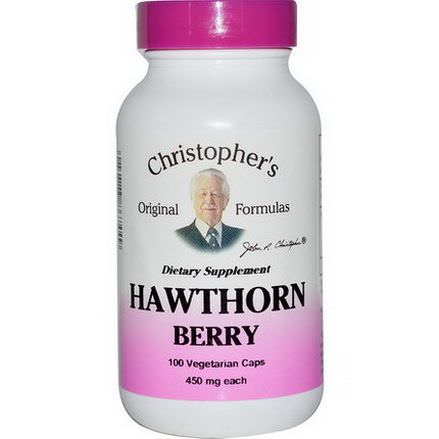 Christopher's Original Formulas, Hawthorn Berry, 450mg, 100 Veggie Caps