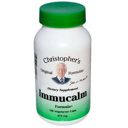 Christopher's Original Formulas, Immucalm Formula, 475mg, 100 Veggie Caps