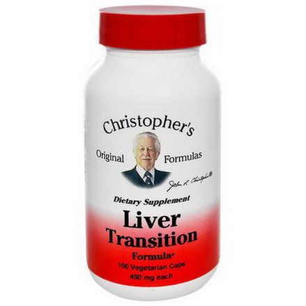 Christopher's Original Formulas, Liver Transition Formula, 450mg, 100 Veggie Caps