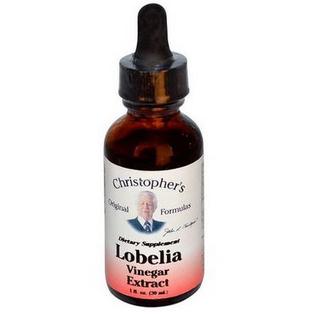 Christopher's Original Formulas, Lobelia Vinegar Extract 30ml