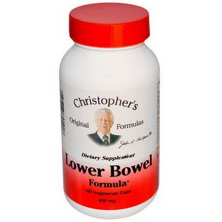 Christopher's Original Formulas, Lower Bowel Formula, 450mg, 100 Veggie Caps
