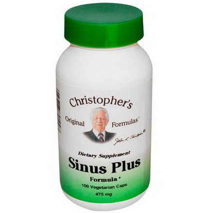 Christopher's Original Formulas, Sinus Plus Formula, 475mg, 100 Veggie Caps