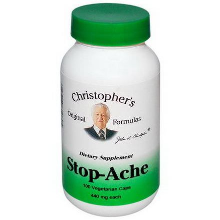 Christopher's Original Formulas, Stop-Ache, 440mg, 100 Veggie Caps