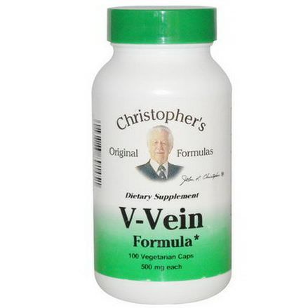 Christopher's Original Formulas, V-Vein Formula, 500mg, 100 Veggie Caps
