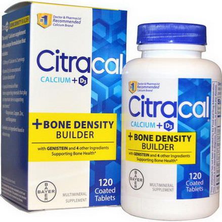 Citracal, Calcium D3, Bone Density Builder, 120 Coated Tablets