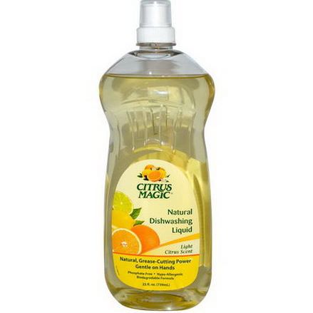 Citrus Magic, Natural Dishwashing Liquid, Light Citrus Scent 739ml