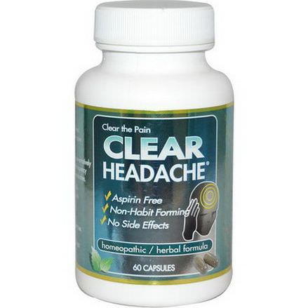 Clear Products, Clear Headache, 60 Capsules
