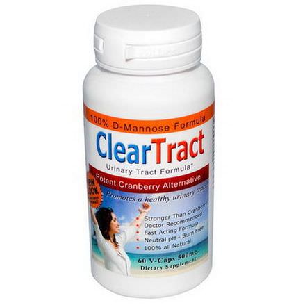 ClearTract, Urinary Tract Formula, Potent Cranberry Alternative, 500mg, 60 VCaps