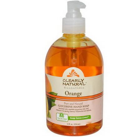 Clearly Natural, Clearly Natural Essentials, Glycerine Hand Soap, Orange 354ml