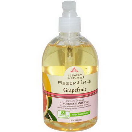 Clearly Natural, Essential, Glycerine Hand Soap, Grapefruit 354ml
