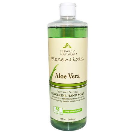 Clearly Natural, Essentials, Glycerin Hand Soap, Aloe Vera 946ml