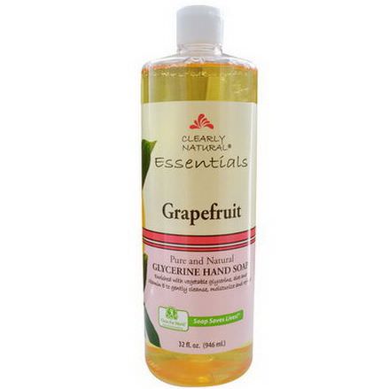 Clearly Natural, Essentials, Glycerine Hand Soap, Grapefruit 946ml
