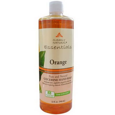 Clearly Natural, Essentials, Glycerine Hand Soap, Orange 946ml
