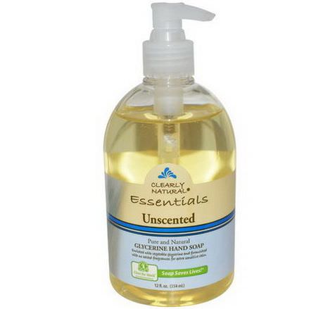 Clearly Natural, Essentials, Glycerine Hand Soap, Unscented 354ml
