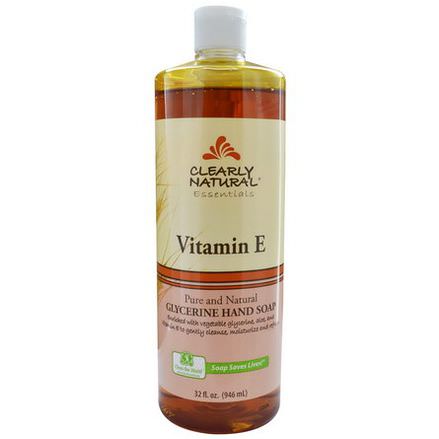 Clearly Natural, Essentials, Glycerine Hand Soap, Vitamin E 946ml