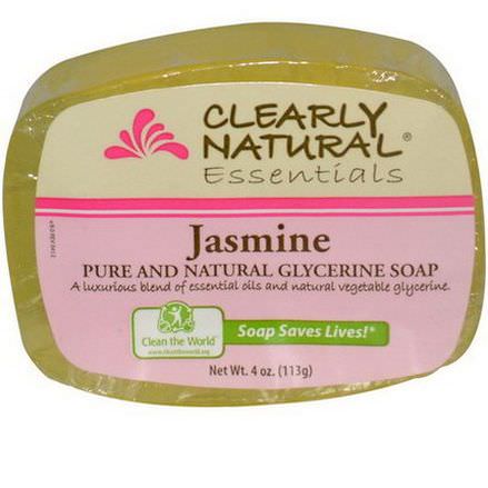 Clearly Natural, Essentials, Pure and Natural Glycerine Soap, Jasmine 113g