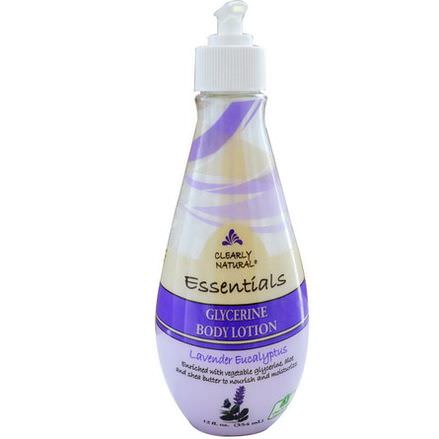 Clearly Natural, Glycerine Body Lotion, Lavender Eucalyptus 354ml