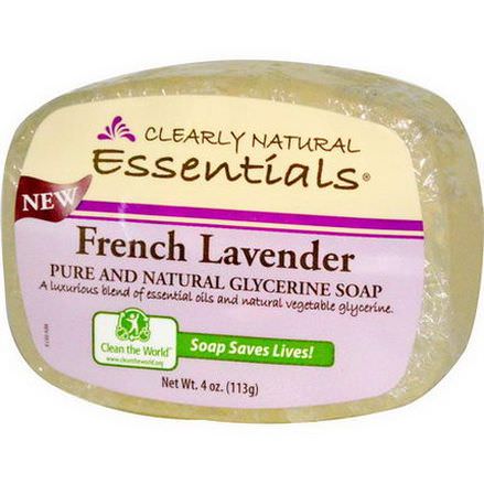 Clearly Natural, Pure and Natural Glycerine Soap, French Lavender 113g