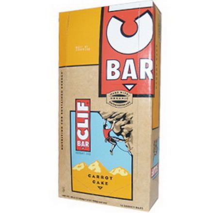 Clif Bar, Carrot Cake, 12 Energy Bars 816g