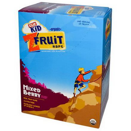 Clif Bar, Clif Kid, Organic, ZFruit Rope, Mixed Berry, 18 Pieces 20g Per Piece