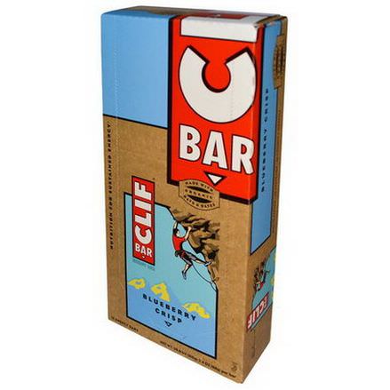 Clif Bar, Energy Bar, Blueberry Crisp, 12 Bars 68g Per Bar