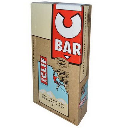 Clif Bar, Energy Bar, White Chocolate Macadamia Nut, 12 Bars 68g Per Bar