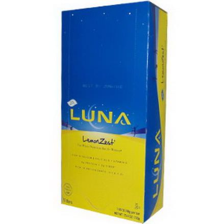 Clif Bar, Luna Energy Bar, LemonZest, 15 Bars 720g