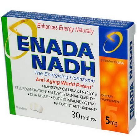 Co - E1, Enada NADH, 5mg, 30 Tablets