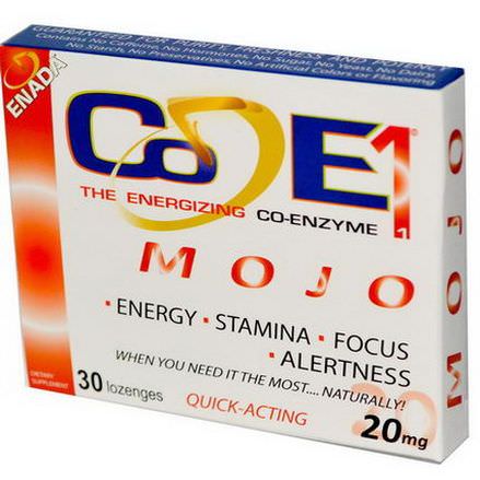 Co - E1, The Energizing Co-enzyme, Mojo, 20mg, 30 Lozenges
