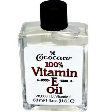 Cococare, 100% Vitamin E Oil, 28,000 IU 30ml