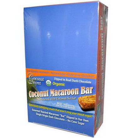 Coconut Secret, Organic, Coconut Macaroon Bar, 12 Bars 50g Each