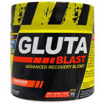 Con-Cret, Gluta Blast, Advanced Recovery Blend, Mandarin 238g