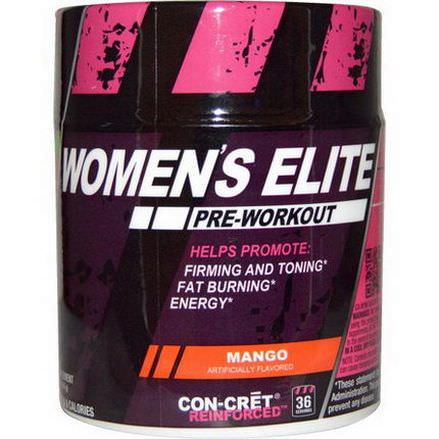 Con-Cret, Women's Elite, Pre-Workout, Mango 39.6g