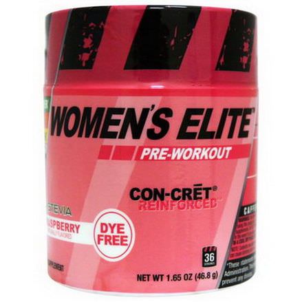 Con-Cret, Women's Elite, Pre-Workout, Raspberry 46.8g
