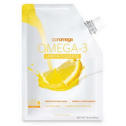 Coromega, Omega-3 Lemon Squeeze, 1,070mg 454g