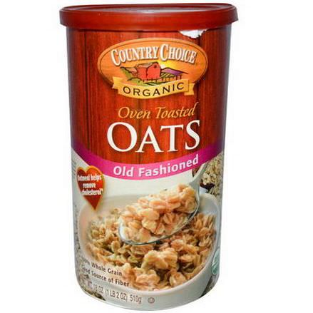 Country Choice Organic, Oven Toasted Oats, Old Fashioned 510g