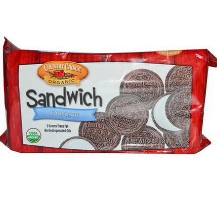 Country Choice Organic, Sandwich Cookies, Chocolate 340g