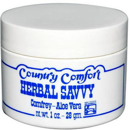 Country Comfort, Herbal Savvy, Comfrey-Aloe Vera 28g