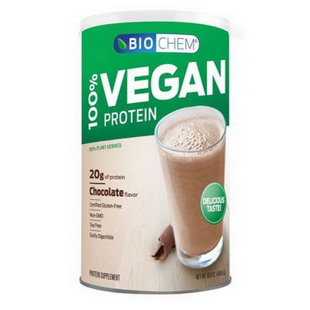 Country Life, Gluten Free, BioChem, 100% Vegan Protein, Chocolate Flavored 369g