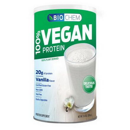 Country Life, Gluten Free, BioChem, 100% Vegan Protein, Vanilla Flavor 324g